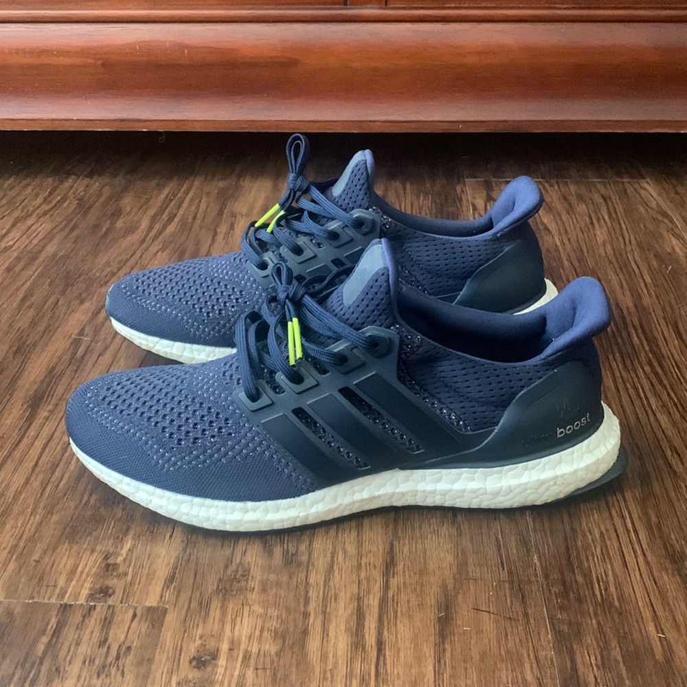 Mens Used Adidas Ultraboost 1.0 Navy original release size 10 without box